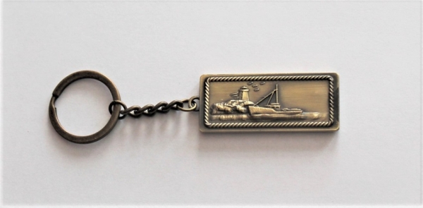 Schlüsselanhänger maritim Halbrumpfmodell ca. 11 cm